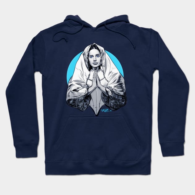 Liv Ullmann - An illustration by Paul Cemmick Hoodie by PLAYDIGITAL2020